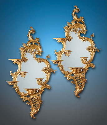 English 19th Century Chippendale style Mirrors