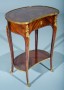 French Kingwood Marquetry Gueridon Side View